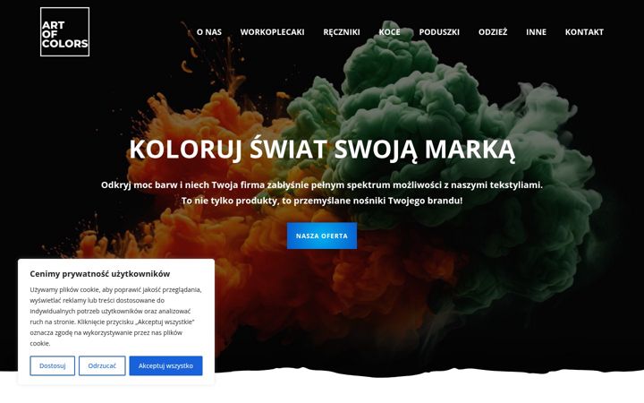 Screenshot of artofcolors.pl