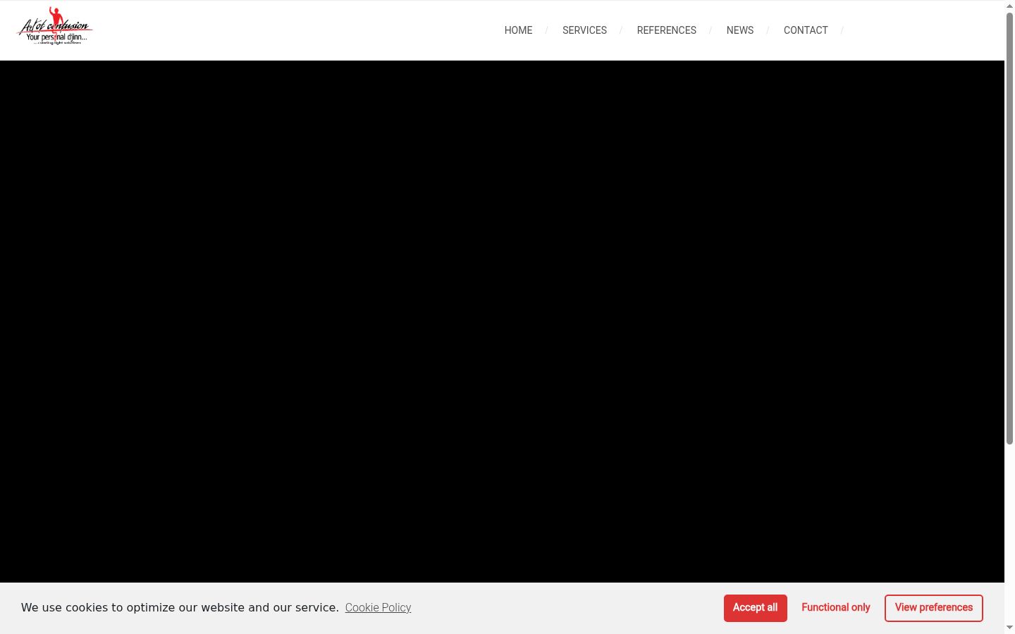 Screenshot des Einwilligungsbanners vor jeglicher Interaktion