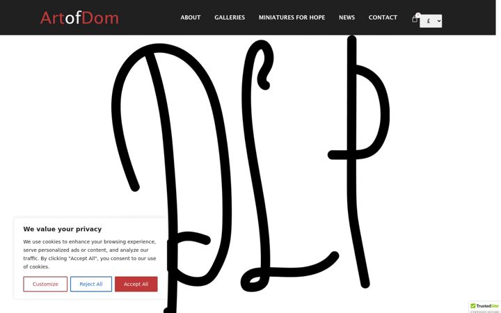 Screenshot of artofdom.com