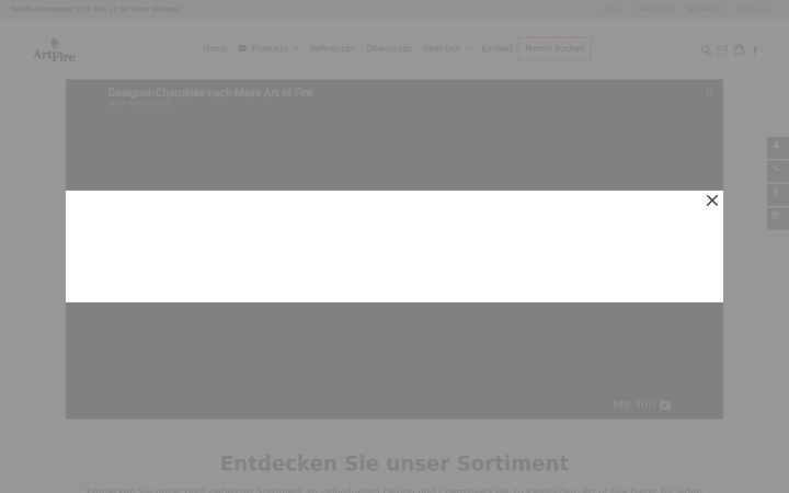 Skärmbild av artoffire.ch