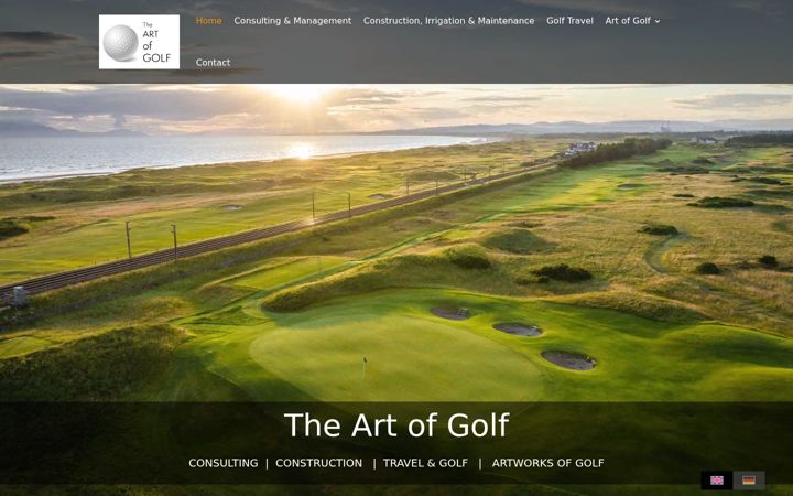 Екранна снимка на artofgolf.eu