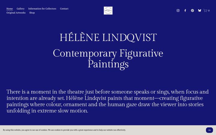 Screenshot of artoflindqvist.com