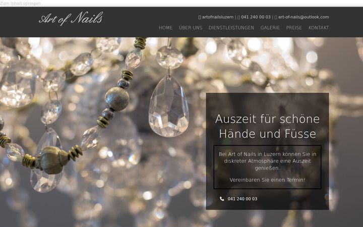 Posnetek zaslona artofnails-alagna.ch