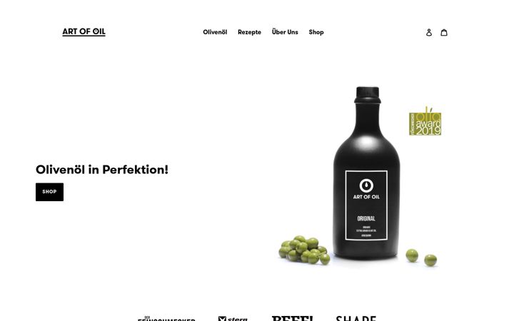 Screenshot of artofoil.com