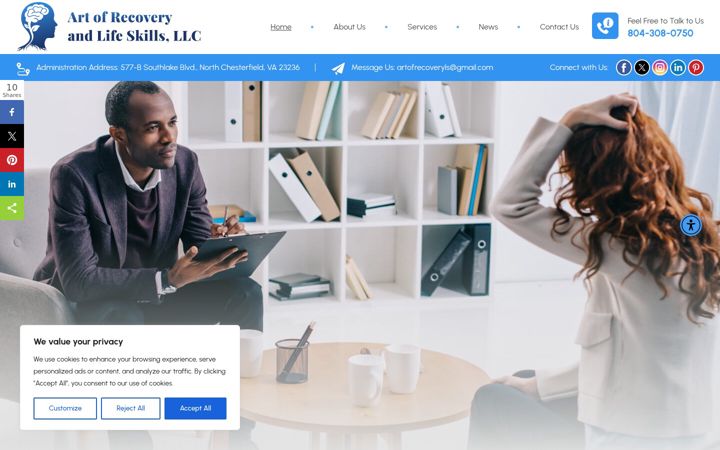 Ekrānuzņēmums no artofrecoveryandls.com