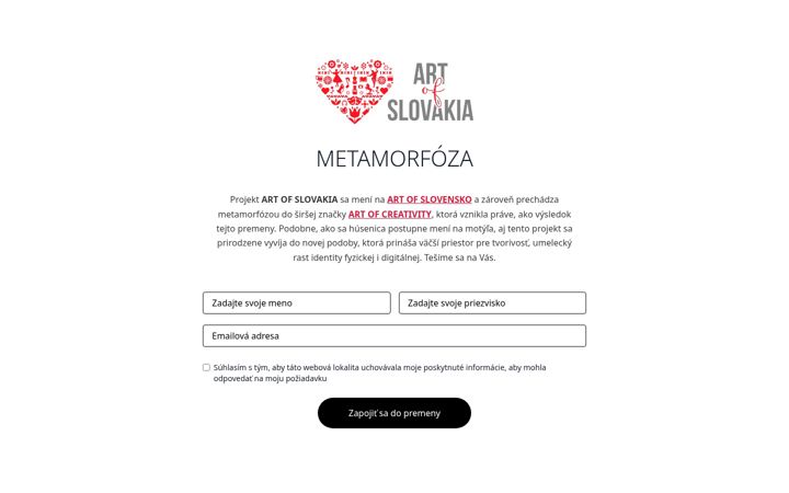 Screenshot of artofslovakia.com