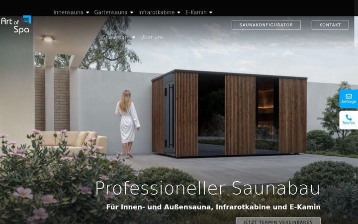 Screenshot of artofspa.de