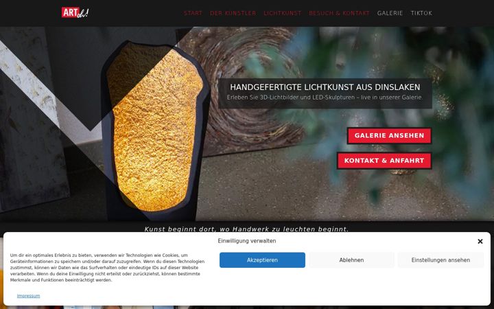 Screenshot of artoh.de