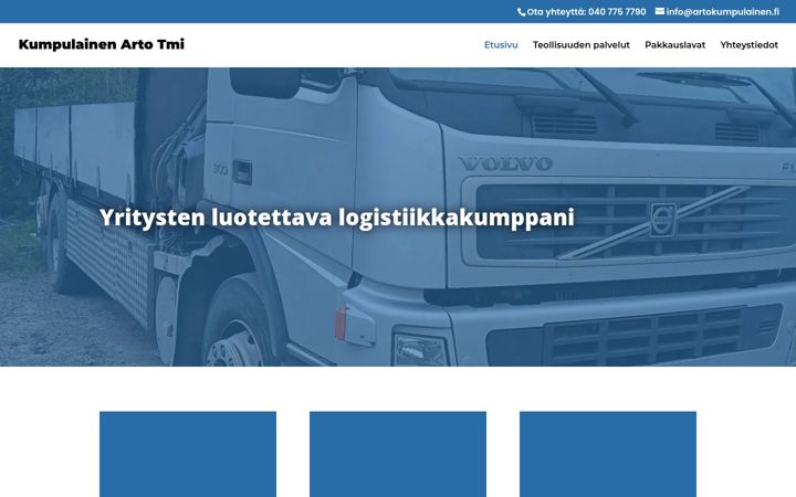 Screenshot of artokumpulainen.fi