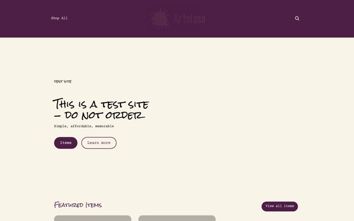 Screenshot ta' artoluso.com