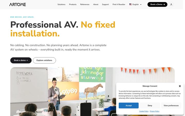 Screenshot of artome.fi