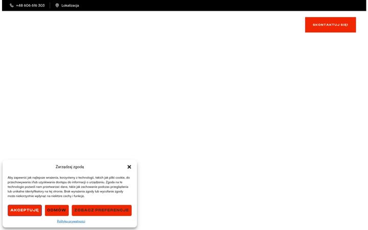 Screenshot of artomkrakow.pl
