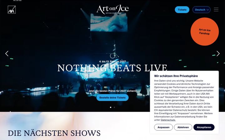 Screenshot of artonice.com
