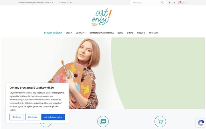 Snimka zaslona za artonly.pl