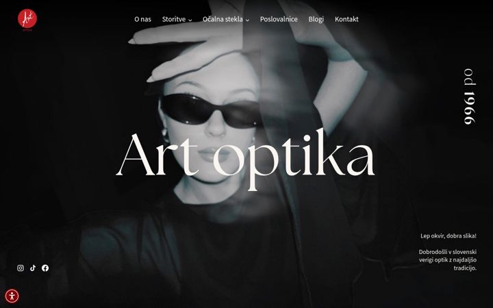 Capture d'écran de artoptika.si