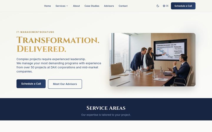 Screenshot of artoriusconsulting.com