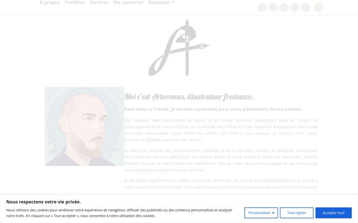 Capture d'écran de artoromes.com