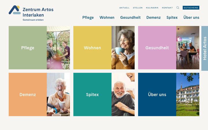 Screenshot του artos.ch