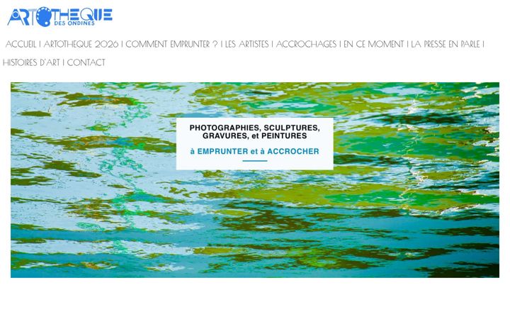 Screenshot of artothequedesondines.com