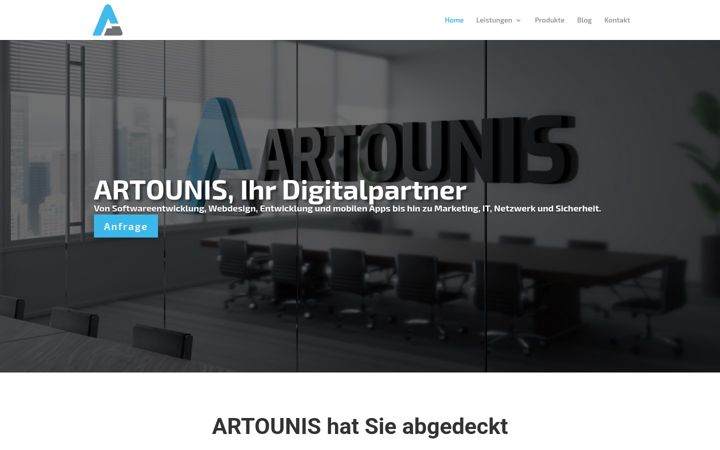 Capture d'écran de artounis.com