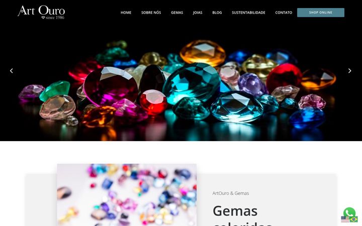 Screenshot of artouro.com.br