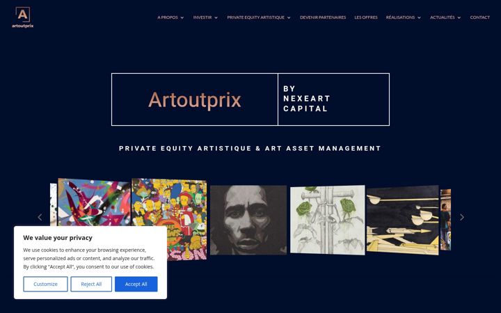 Capture d'écran de artoutprix.com