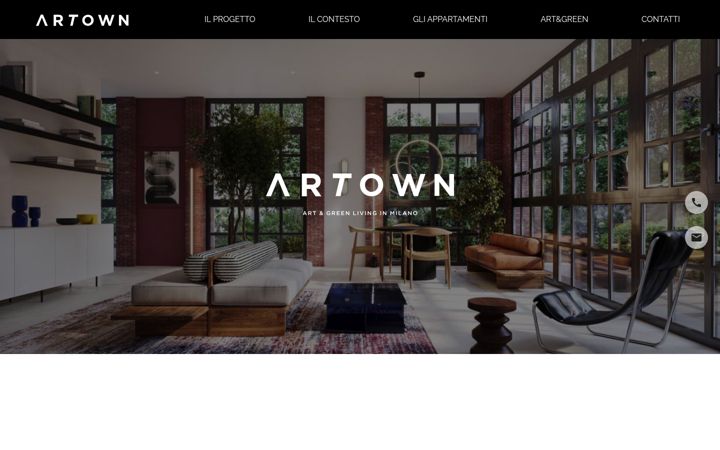 Screenshot van artownmilano.it