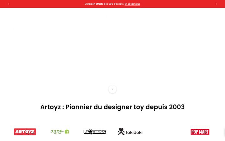 Screenshot of artoyz.com