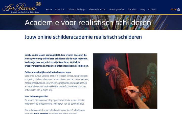 Screenshot of artpartout.nl