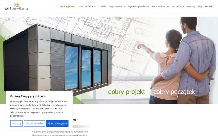 Screenshot of artpawilony-kontenery.pl