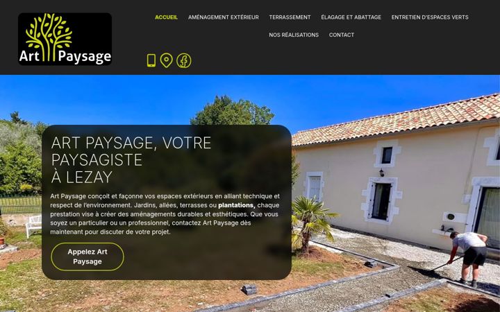 Screenshot of artpaysage79.fr
