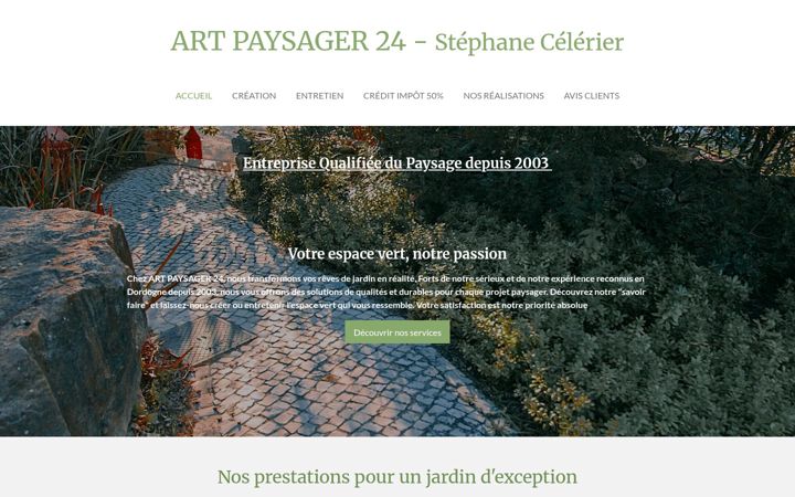 Screenshot of artpaysager24.fr