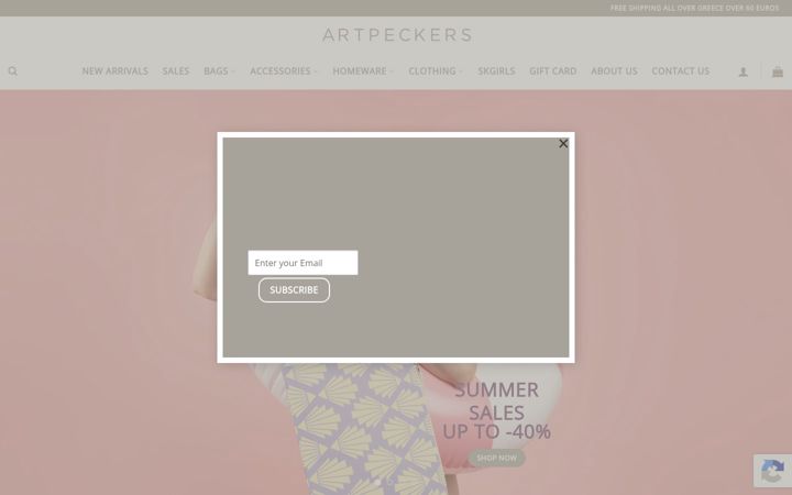 Zrzut ekranu artpeckers.com