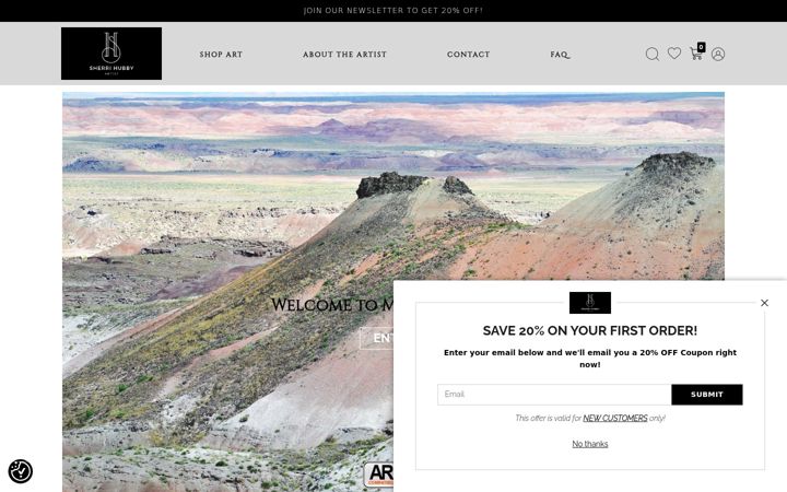 Screenshot of artphotographygifts.com