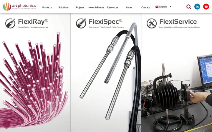 Screenshot of artphotonics.com
