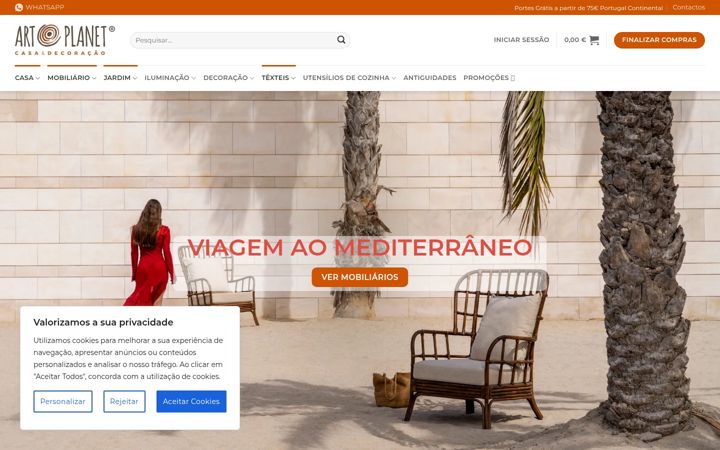 Screenshot of artplanet.pt