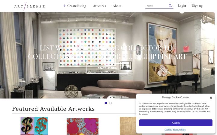 Screenshot of artplease.com