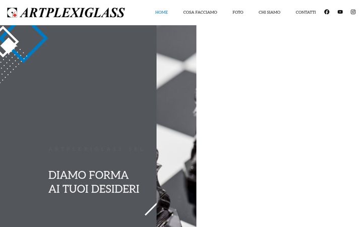 Screenshot of artplexiglass.it