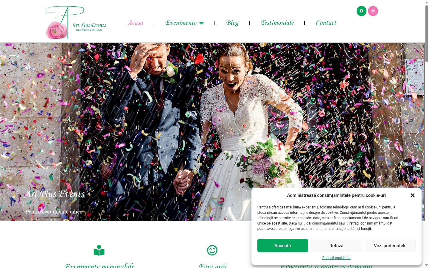 Screenshot des Einwilligungsbanners vor jeglicher Interaktion
