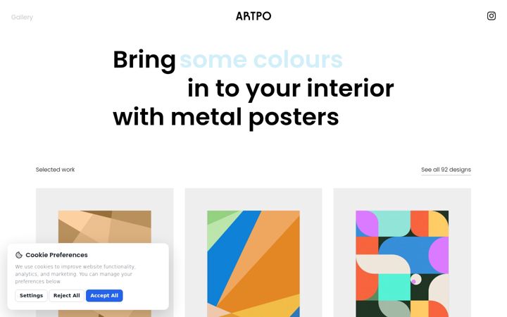 Screenshot von artpo.cz
