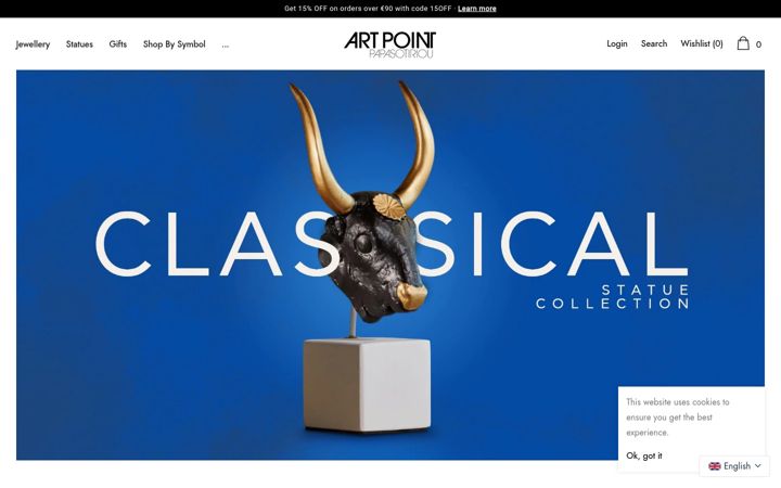 Screenshot of artpointpapasotiriou.gr
