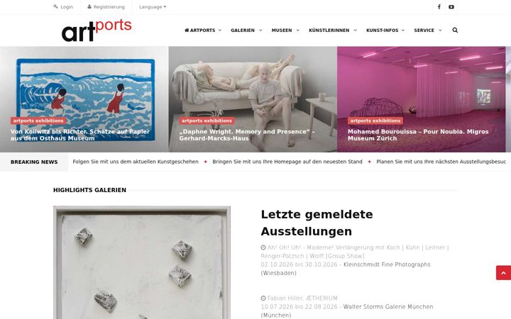 Screenshot of artports.com