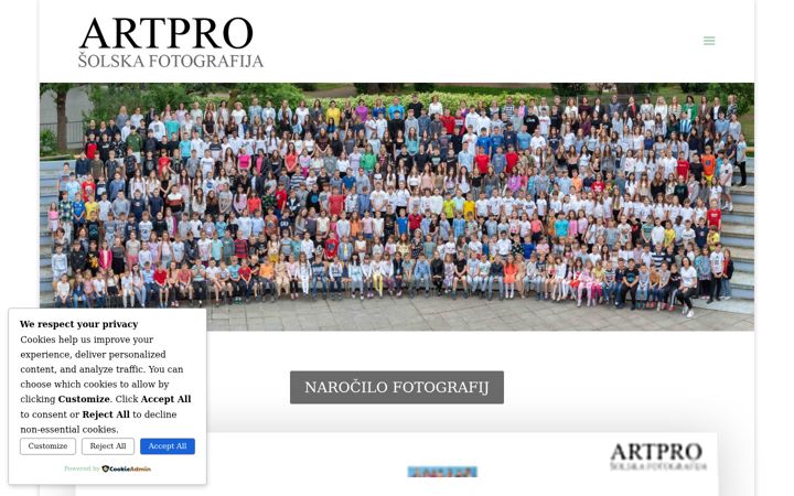 Captura de pantalla de artpro.si