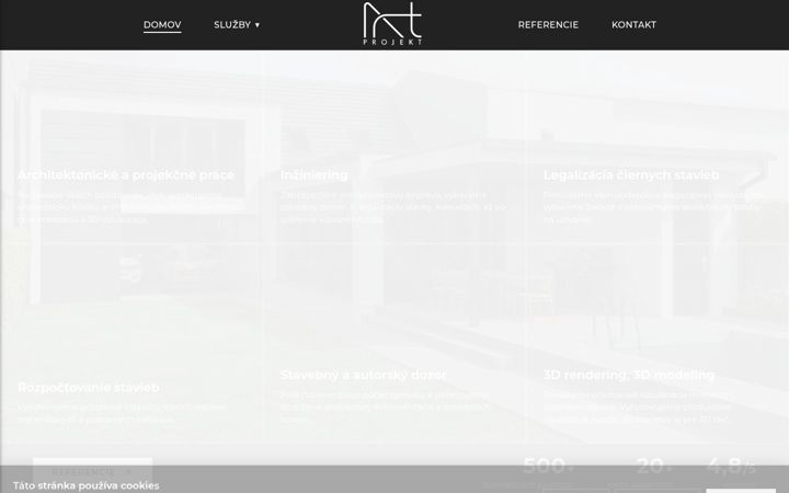 Screenshot of artprojekt.sk