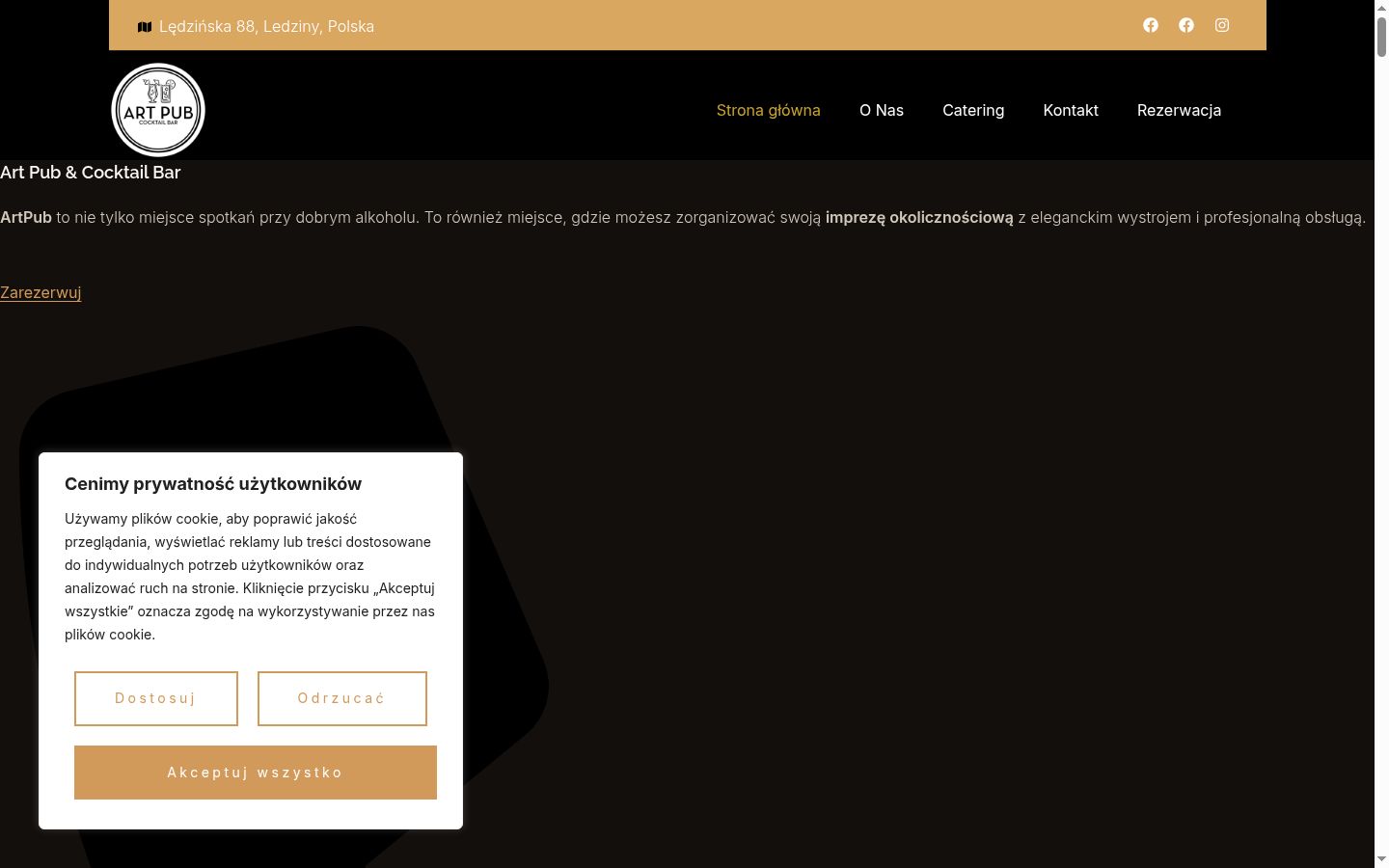 Screenshot tal-banner tal-kunsens muri qabel kwalunkwe interazzjoni