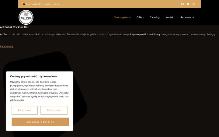 Captura de pantalla de artpubcatering.pl