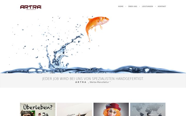 Screenshot of artra.at