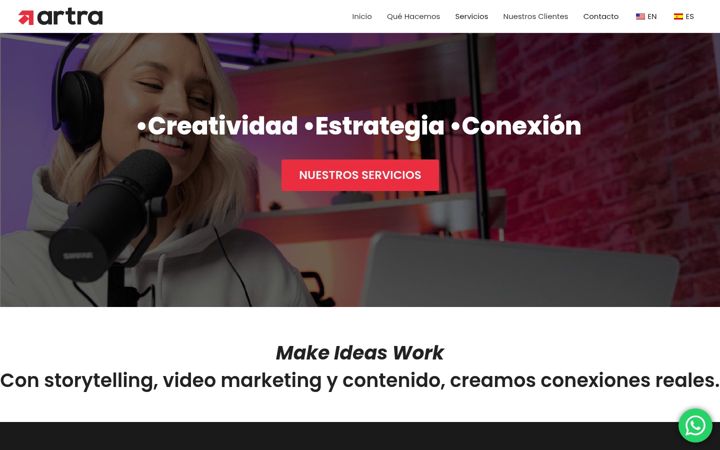 Captura de ecrã de artraadvertising.com