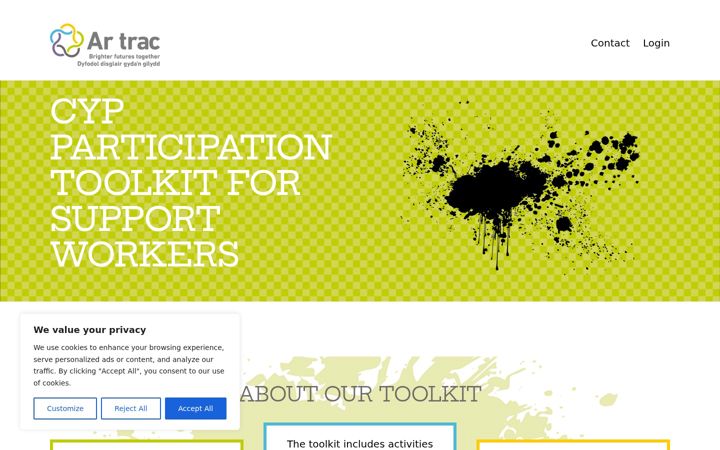 Screenshot of artrac-toolkit.org