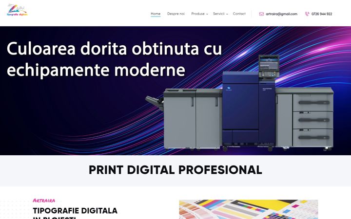 Screenshot von artraira.ro